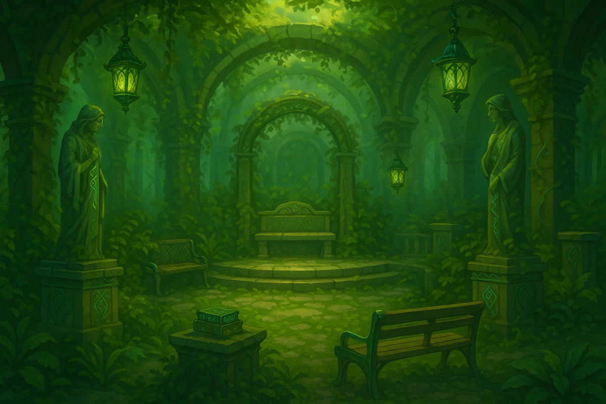 Overgrown Gardens Background